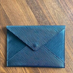 Louis vuitton - Black Textured Envelope Clutch